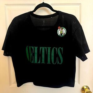 Women’s mesh crop top Celtics shirt